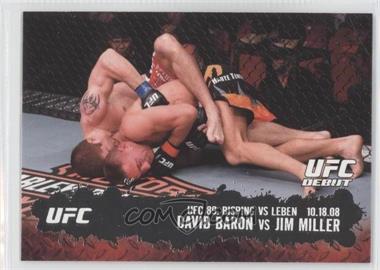 2009 Topps UFC Round 2 - [Base] #106 - UFC Debut - David Baron vs Jim Miller