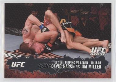 2009 Topps UFC Round 2 - [Base] #106 - UFC Debut - David Baron vs Jim Miller