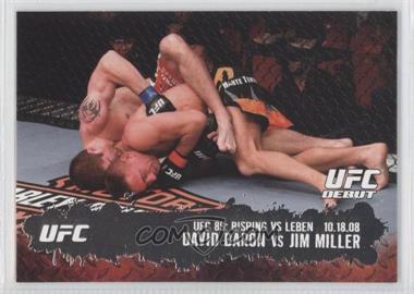 2009 Topps UFC Round 2 - [Base] #106 - UFC Debut - David Baron vs Jim Miller