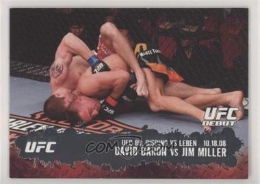 2009 Topps UFC Round 2 - [Base] #106 - UFC Debut - David Baron vs Jim Miller