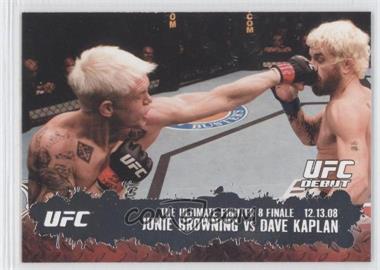 2009 Topps UFC Round 2 - [Base] #116 - UFC Debut - Junie Browning vs Dave Kaplan