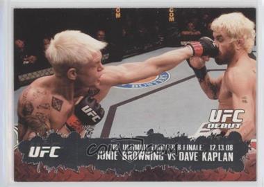 2009 Topps UFC Round 2 - [Base] #116 - UFC Debut - Junie Browning vs Dave Kaplan
