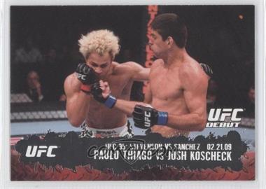 2009 Topps UFC Round 2 - [Base] #129 - UFC Debut - Paulo Thiago vs Josh Koscheck