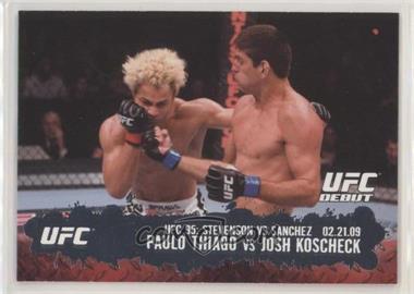 2009 Topps UFC Round 2 - [Base] #129 - UFC Debut - Paulo Thiago vs Josh Koscheck