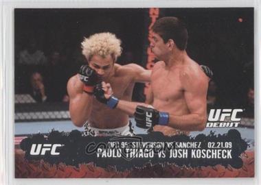 2009 Topps UFC Round 2 - [Base] #129 - UFC Debut - Paulo Thiago vs Josh Koscheck