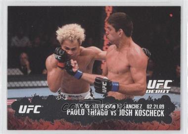 2009 Topps UFC Round 2 - [Base] #129 - UFC Debut - Paulo Thiago vs Josh Koscheck