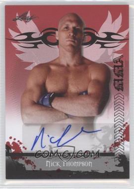 2010 Leaf MMA - Autographs #AU-NT1 - Nick Thompson