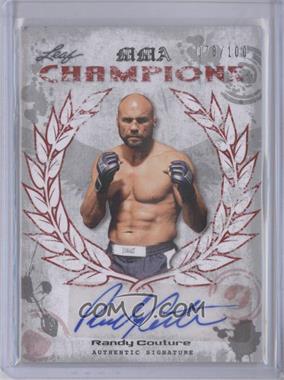 2010 Leaf MMA - Champions Autographs - Red #CH-RC1 - Randy Couture /100