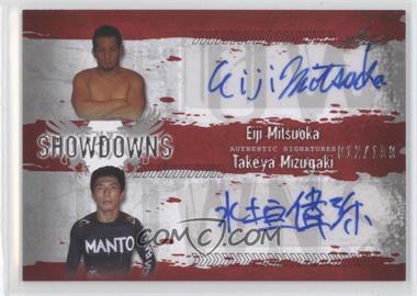 2010 Leaf MMA - Showdowns Dual Autographs - Red #EM1/TM1 - Eiji Mitsuoka, Takeya Mizugaki /199