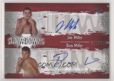 2010 Leaf MMA - Showdowns Dual Autographs - Red #JM1/MD1 - Jim Miller, Mac Danzig /100