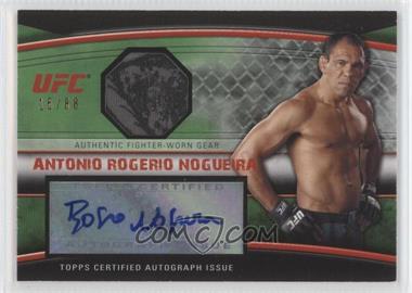 2010 Topps UFC Knockout - Autographed Fighter Gear Relics - Green #AFG-ARN - Antonio Rogerio Nogueira /88