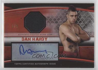 2010 Topps UFC Knockout - Autographed Fighter Gear Relics - Red #AFG-DH - Dan Hardy /8