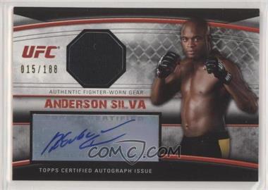 2010 Topps UFC Knockout - Autographed Fighter Gear Relics #AFG-AS - Anderson Silva /188