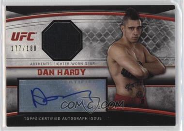 2010 Topps UFC Knockout - Autographed Fighter Gear Relics #AFG-DH - Dan Hardy /188 [EX to NM]