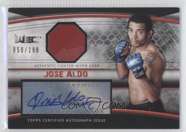 2010 Topps UFC Knockout - Autographed Fighter Gear Relics #AFG-JA - Jose Aldo /188