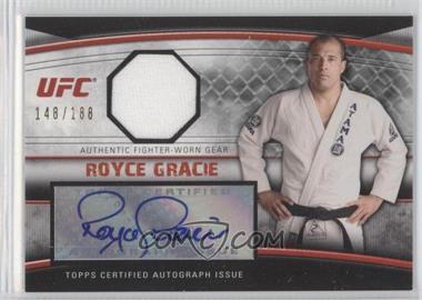 2010 Topps UFC Knockout - Autographed Fighter Gear Relics #AFG-RG - Royce Gracie /188