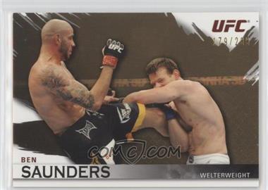 2010 Topps UFC Knockout - [Base] - Gold #99 - Ben Saunders /288