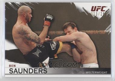 2010 Topps UFC Knockout - [Base] - Gold #99 - Ben Saunders /288