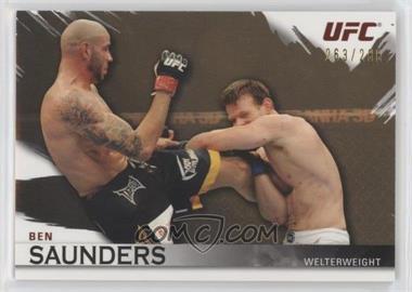 2010 Topps UFC Knockout - [Base] - Gold #99 - Ben Saunders /288