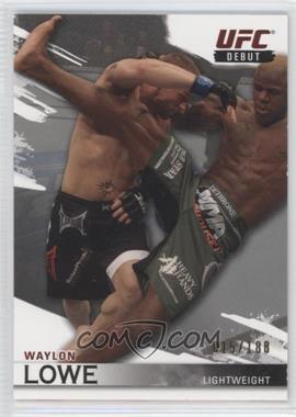 2010 Topps UFC Knockout - [Base] - Silver #130 - Waylon Lowe /188