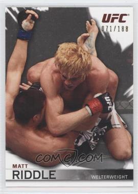 2010 Topps UFC Knockout - [Base] - Silver #97 - Matt Riddle /188