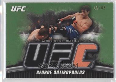2010 Topps UFC Knockout - Fight Mat Relic - Green #FM-GS - George Sotiropoulos /88