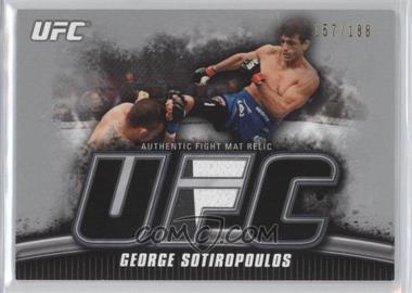 2010 Topps UFC Knockout - Fight Mat Relic - Silver #FM-GS - George Sotiropoulos /188