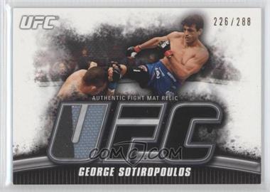 2010 Topps UFC Knockout - Fight Mat Relic #FM-GS - George Sotiropoulos /288