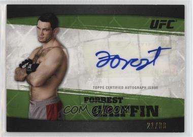 2010 Topps UFC Knockout - Fighter Autographs - Green #A-FG - Forrest Griffin /88
