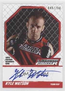 2010 Topps UFC Knockout - The Ultimate Fighter Autographs #TUF-KLW - Kyle Watson /200