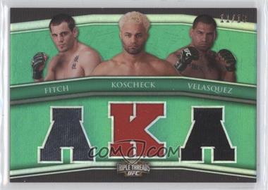 2010 Topps UFC Knockout - Triple Threads Combo Relics - Emerald #TTRC-3 - Jon Fitch, Josh Koscheck, Cain Velasquez /16