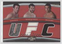 Chael Sonnen, Nate Marquardt, Vitor Belfort [EX to NM] #/36