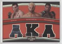 Jon Fitch, Josh Koscheck, Cain Velasquez #/36