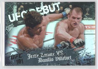 2010 Topps UFC Main Event - [Base] - Black #123 - UFC Debut - Jesse Lennox vs Danillo Villefort /188