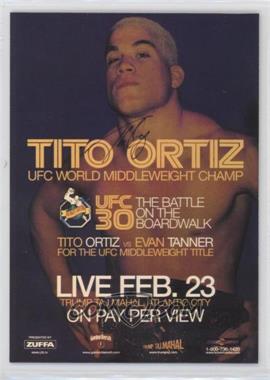 2010 Topps UFC Main Event - Fight Poster Review #FPR-UFC30 - UFC30 (Tito Ortiz)