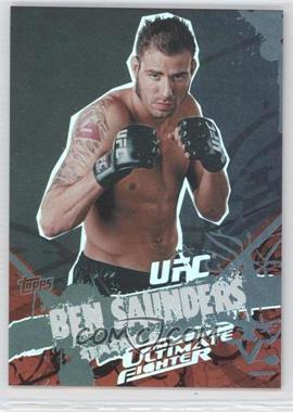 2010 Topps UFC Main Event - The Ultimate Fighter - Black #TT-31 - Ben Saunders /88