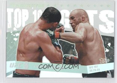 2010 Topps UFC Main Event - Top 10 Fights of 2009 #TT09 17 - Randy Couture vs. Antonio Rodrigo Nogueira
