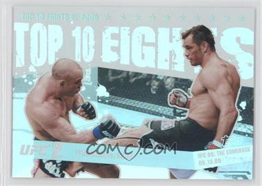 2010 Topps UFC Main Event - Top 10 Fights of 2009 #TT09 4 - Rich Franklin vs. Wanderlei Silva