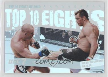 2010 Topps UFC Main Event - Top 10 Fights of 2009 #TT09 4 - Rich Franklin vs. Wanderlei Silva