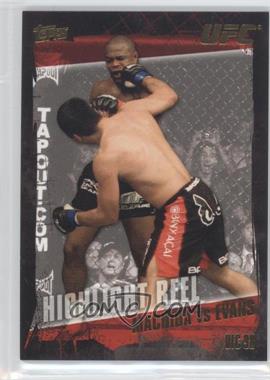 2010 Topps UFC Series 4 - [Base] - Gold #187 - Highlight Reel - Lyoto Machida vs Rashad Evans