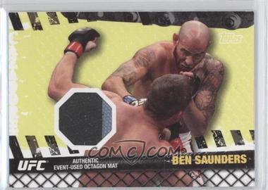 2010 Topps UFC Series 4 - Fight Mat Relics #FM-BS - Ben Saunders