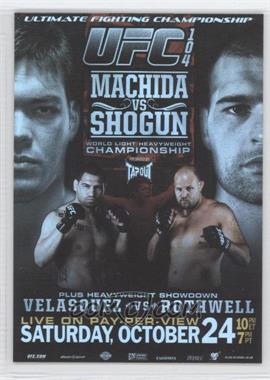2010 Topps UFC Series 4 - Fight Poster Review #FPR-UFC104 - UFC104 (Lyoto Machida, Mauricio Rua)