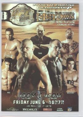 2010 Topps UFC Series 4 - Fight Poster Review #FPR-UFC43 - UFC43 (Chuck Liddell, Randy Couture, Frank Mir, Ken Shamrock, David "Tank" Abbott, Kimo Leopoldo, Vitor Belfort)