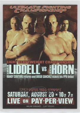 2010 Topps UFC Series 4 - Fight Poster Review #FPR-UFC54 - UFC54 (Chuck Liddell, Jeremy Horn, Randy Couture, Diego Sanchez)