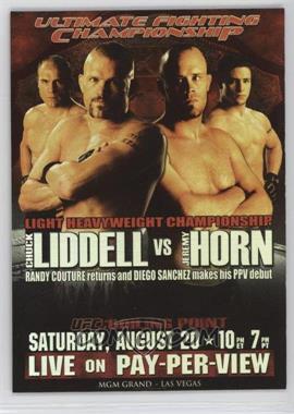 2010 Topps UFC Series 4 - Fight Poster Review #FPR-UFC54 - UFC54 (Chuck Liddell, Jeremy Horn, Randy Couture, Diego Sanchez)