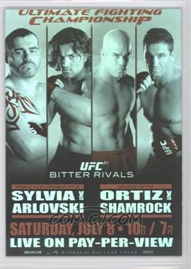 2010 Topps UFC Series 4 - Fight Poster Review #FPR-UFC61 - UFC61 (Tim Sylvia, Andrei Arlovski, Tito Ortiz, Ken Shamrock)