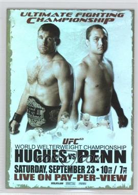 2010 Topps UFC Series 4 - Fight Poster Review #FPR-UFC63 - UFC63 (Matt Hughes, BJ Penn)