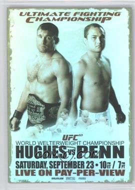 2010 Topps UFC Series 4 - Fight Poster Review #FPR-UFC63 - UFC63 (Matt Hughes, BJ Penn)