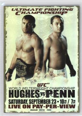 2010 Topps UFC Series 4 - Fight Poster Review #FPR-UFC63 - UFC63 (Matt Hughes, BJ Penn)