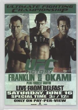 2010 Topps UFC Series 4 - Fight Poster Review #FPR-UFC72 - UFC72 (Rich Franklin, Forrest Griffin, Yushin Okami)